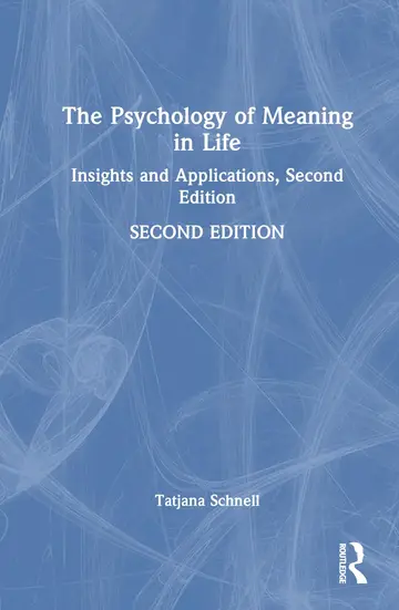 Cover of The Psychology of Meaning in Life