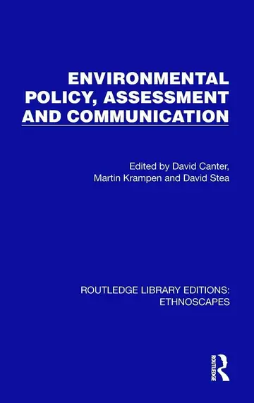 Cover of Environmental Policy, Assessment and Communication