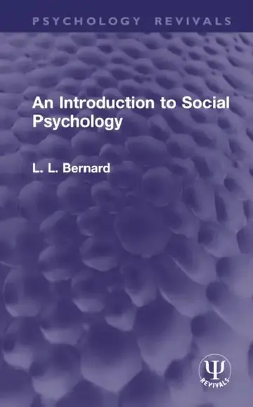 Cover of An Introduction to Social Psychology