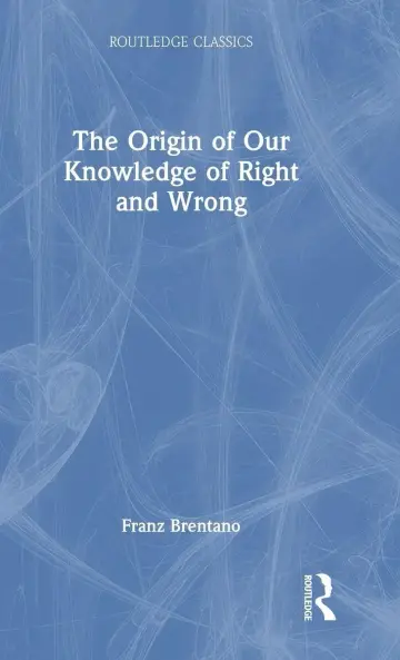 Cover of The Origin of Our Knowledge of Right and Wrong