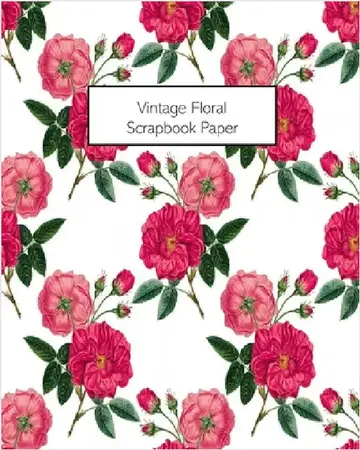 Cover of Vintage Floral Scrapbook Paper