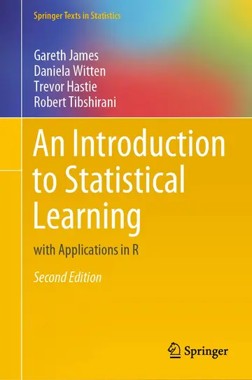 Cover of An Introduction to Statistical Learning with Applications in R 2Ed (Hb 2021)