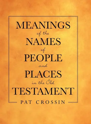 Cover of Meanings of the Names of People and Places in the Old Testament