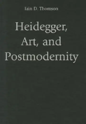Cover of Heidegger, Art, and Postmodernity
