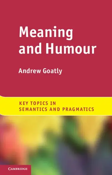 Cover of Meaning and Humour