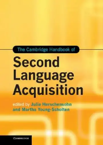 Cover of The Cambridge Handbook of Second Language Acquisition