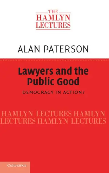 Cover of Lawyers and the Public Good