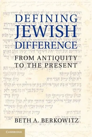 Cover of Defining Jewish Difference
