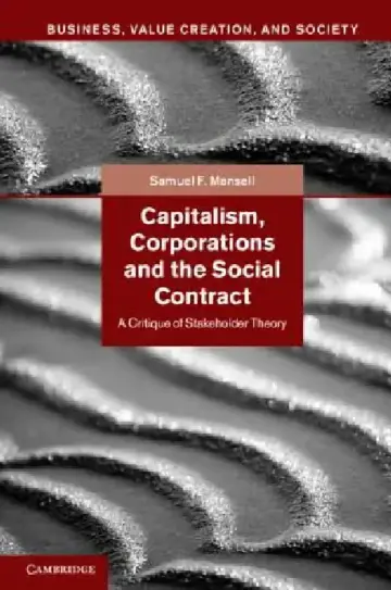 Cover of Capitalism, Corporations and the Social Contract