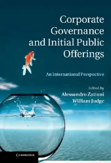 Cover of Corporate Governance and Initial Public Offerings