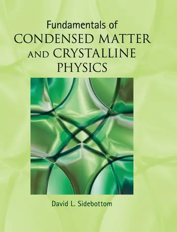 Cover of Fundamentals of Condensed Matter and Crystalline Physics