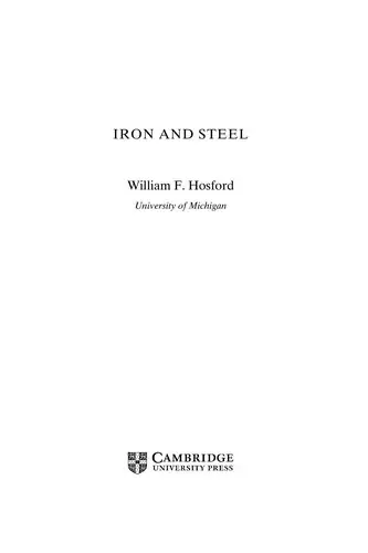 Cover of Iron and Steel