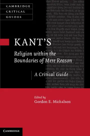 Cover of Kant’s Religion within the Boundaries of Mere Reason