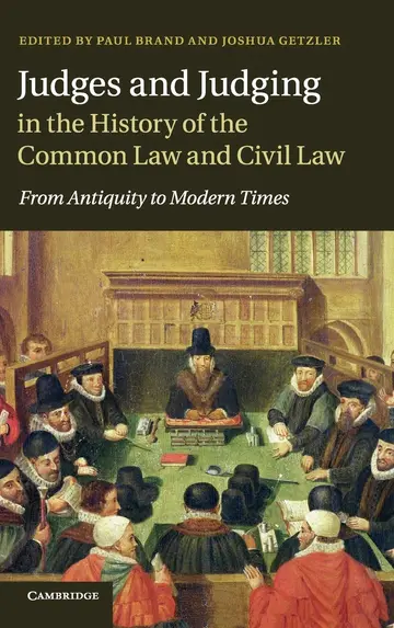 Cover of Judges and Judging in the History of the Common Law and Civil Law