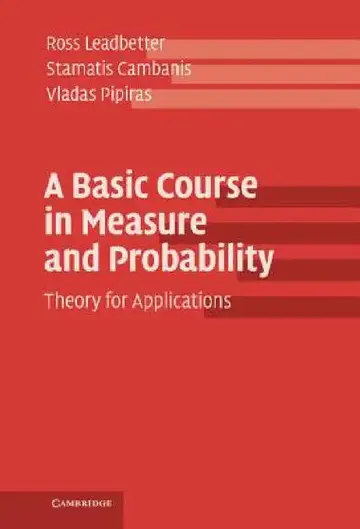 Cover of A Basic Course in Measure and Probability