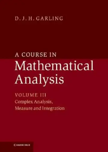 Cover of A Course in Mathematical Analysis