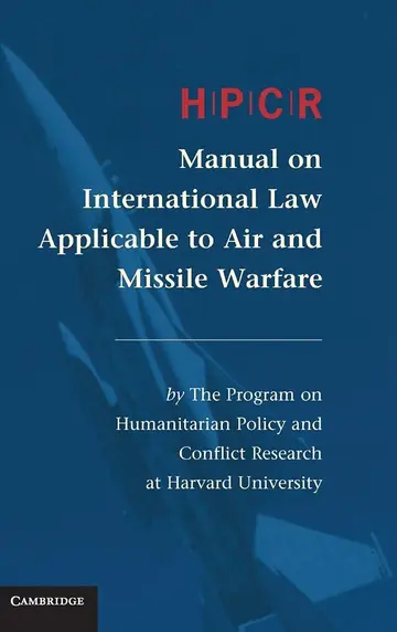 Cover of HPCR Manual on International Law Applicable to Air and Missile Warfare