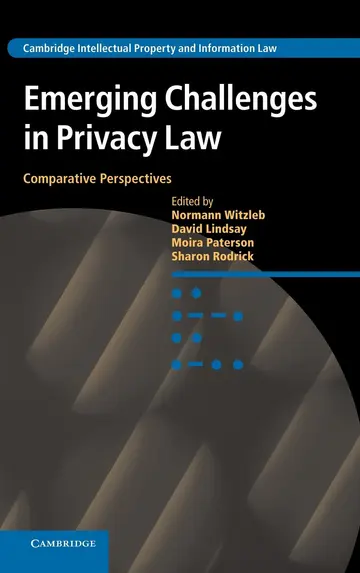 Cover of Emerging Challenges in Privacy Law