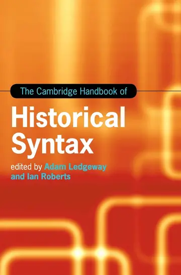 Cover of The Cambridge Handbook of Historical Syntax