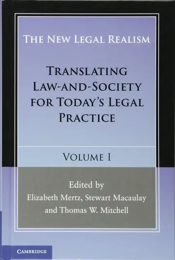 Cover of The New Legal Realism