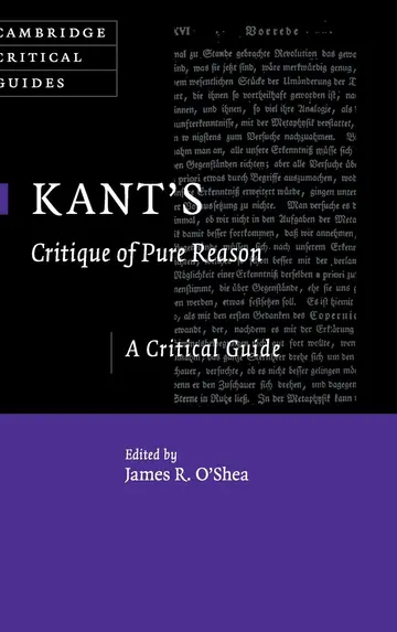 Cover of Kant's Critique of Pure Reason