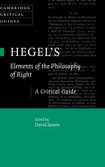 Cover of Hegel's Elements of the Philosophy of Right