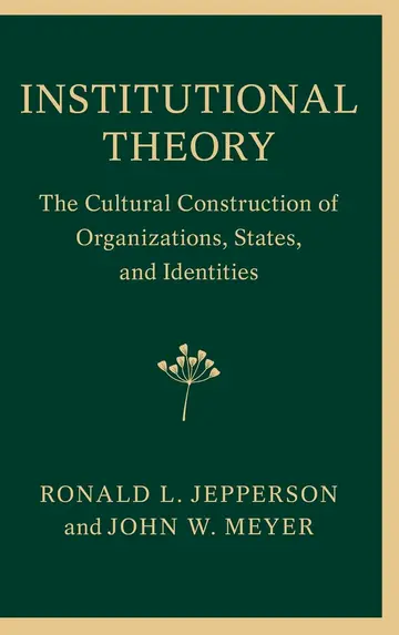 Cover of Institutional Theory