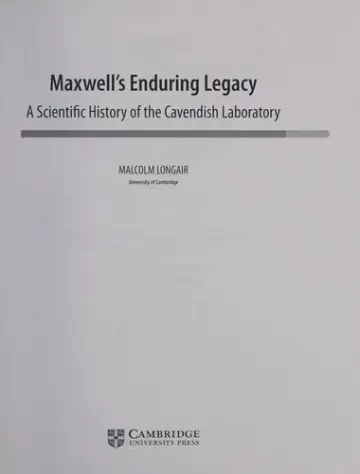 Cover of Maxwell's Enduring Legacy