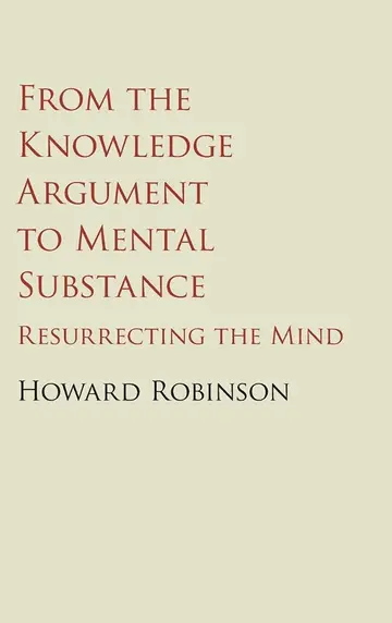 Cover of From the Knowledge Argument to Mental Substance