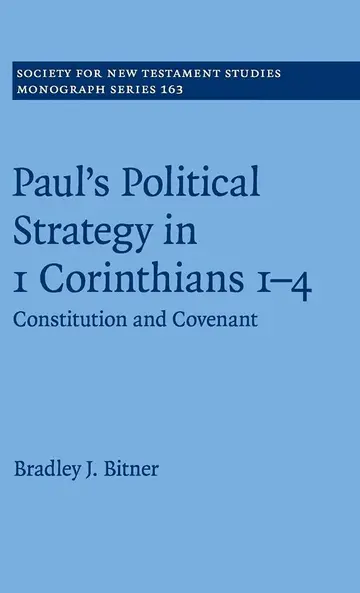 Cover of Paul's Political Strategy in 1 Corinthians 1–4