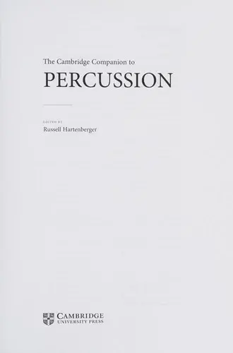 Cover of The Cambridge Companion to Percussion