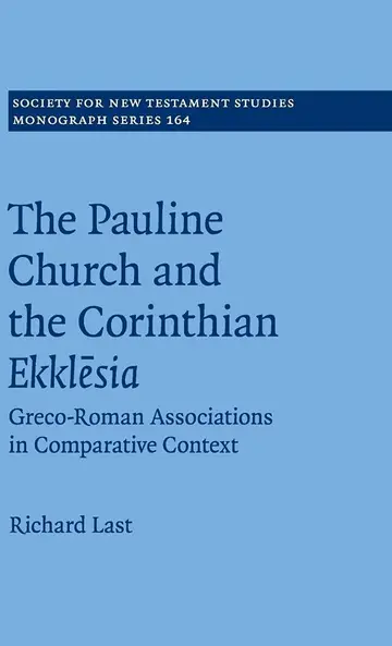 Cover of The Pauline Church and the Corinthian Ekklesia