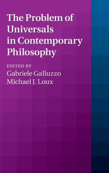 Cover of The Problem of Universals in Contemporary Philosophy
