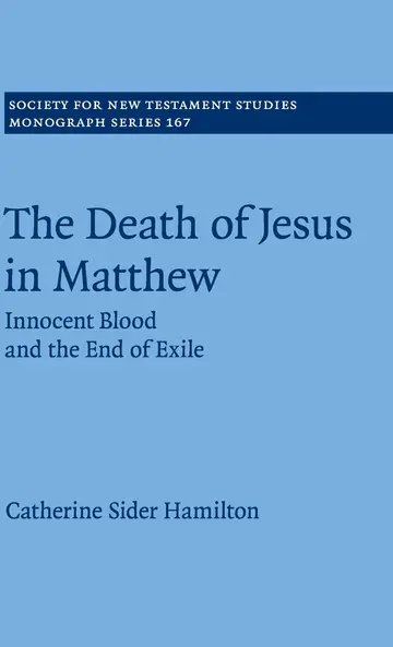 Cover of The Death of Jesus in Matthew
