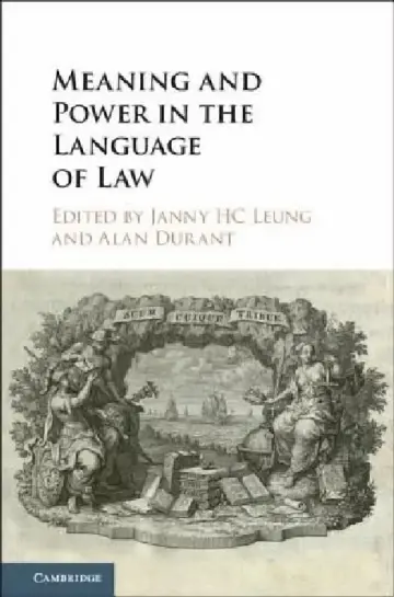 Cover of Meaning and Power in the Language of Law