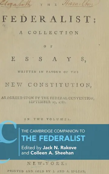 Cover of The Cambridge Companion to the Federalist