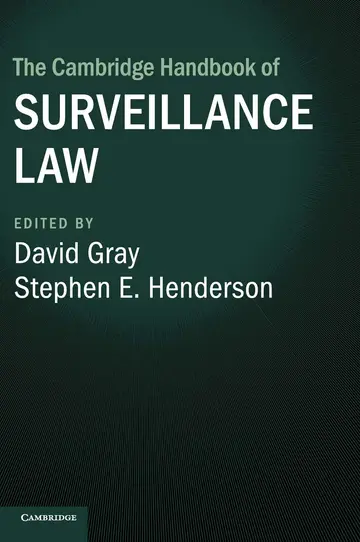 Cover of The Cambridge Handbook of Surveillance Law