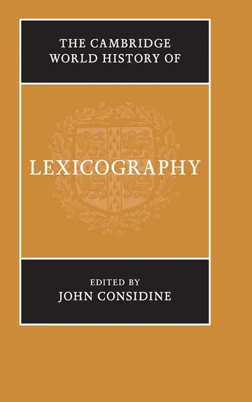 Cover of The Cambridge World History of Lexicography