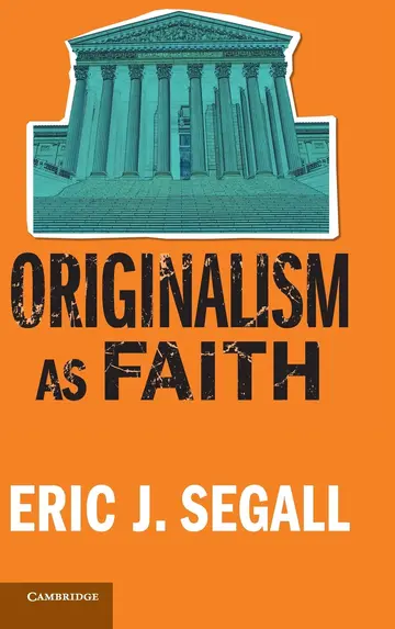 Cover of Originalism as Faith
