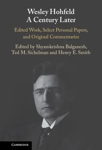 Cover of Wesley Hohfeld A Century Later