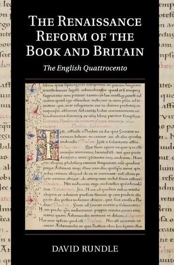 Cover of The Renaissance Reform of the Book and Britain