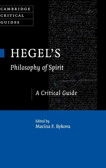 Cover of Hegel's Philosophy of Spirit