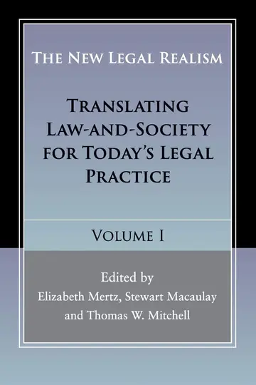 Cover of The New Legal Realism