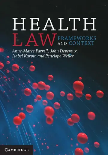 Cover of Health Law - Frameworks and Context