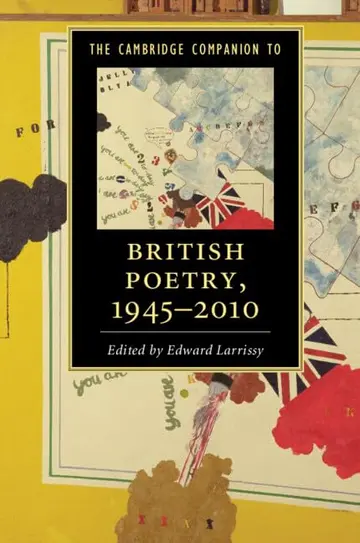 Cover of The Cambridge Companion to British Poetry, 1945–2010