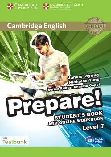 Cover of Cambridge English Prepare! Level 7 Student's Book and Online Workbook with Testbank