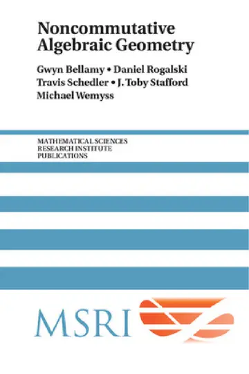 Cover of Noncommutative Algebraic Geometry