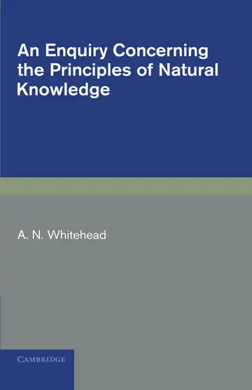 Cover of An Enquiry Concerning the Principles of Natural Knowledge