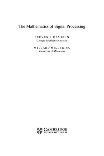 Cover of The Mathematics of Signal Processing