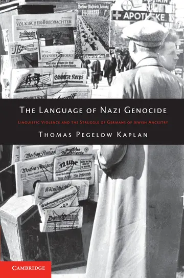 Cover of The Language of Nazi Genocide